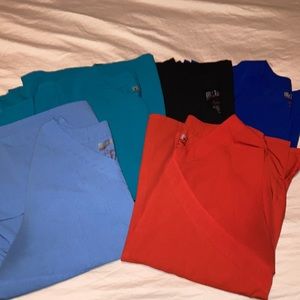 Lot of 5 Grey’s Anatomy Scrub Tops 2XL